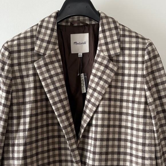 Madewell Larsen Blazer in Undyed Check XL